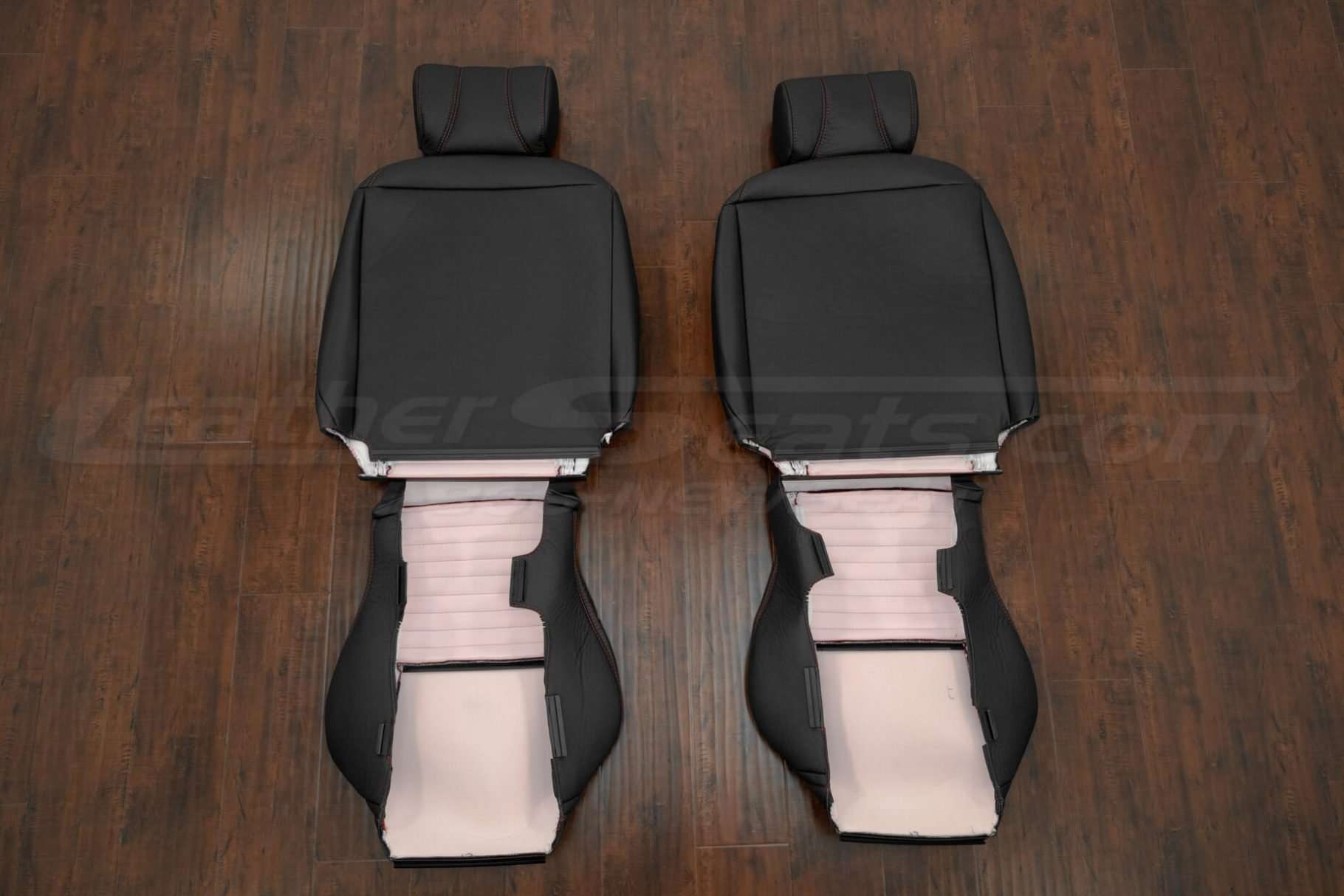 Back view of two-tone upholstery kit for Ford Thunderbird