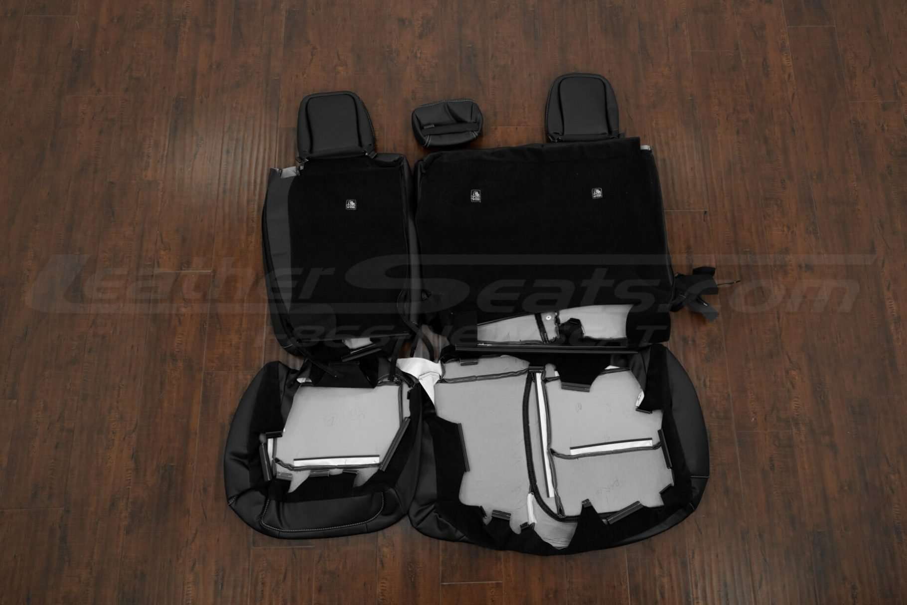 Rear seat upholstery flipped