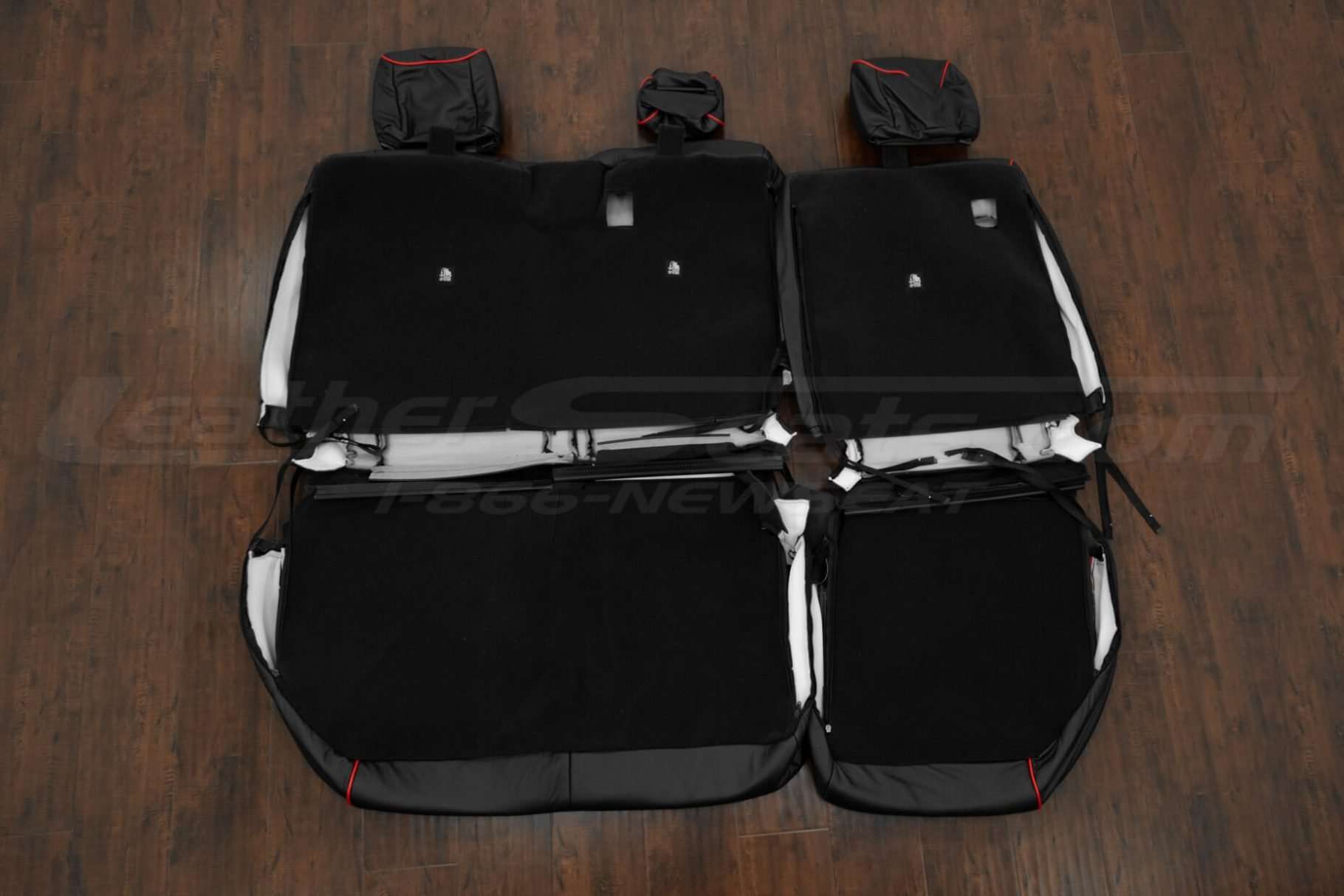 Rear seat upholstery flipped