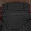 Upper section of Black backrest upholstery