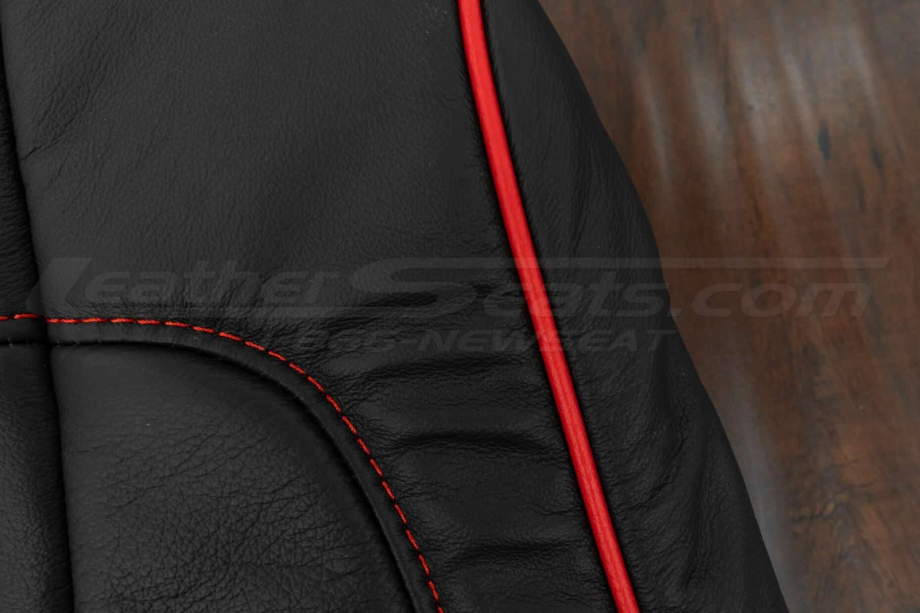 Contrasting Piping in Bright Red