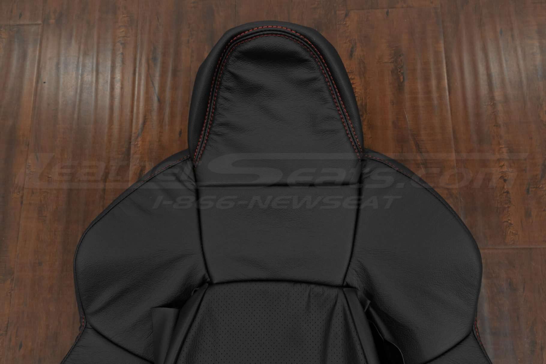 Headrest section of backrest upholstery