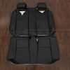 Toyota Solara leather seat upholstery kit - Black - Rear seat upholstery