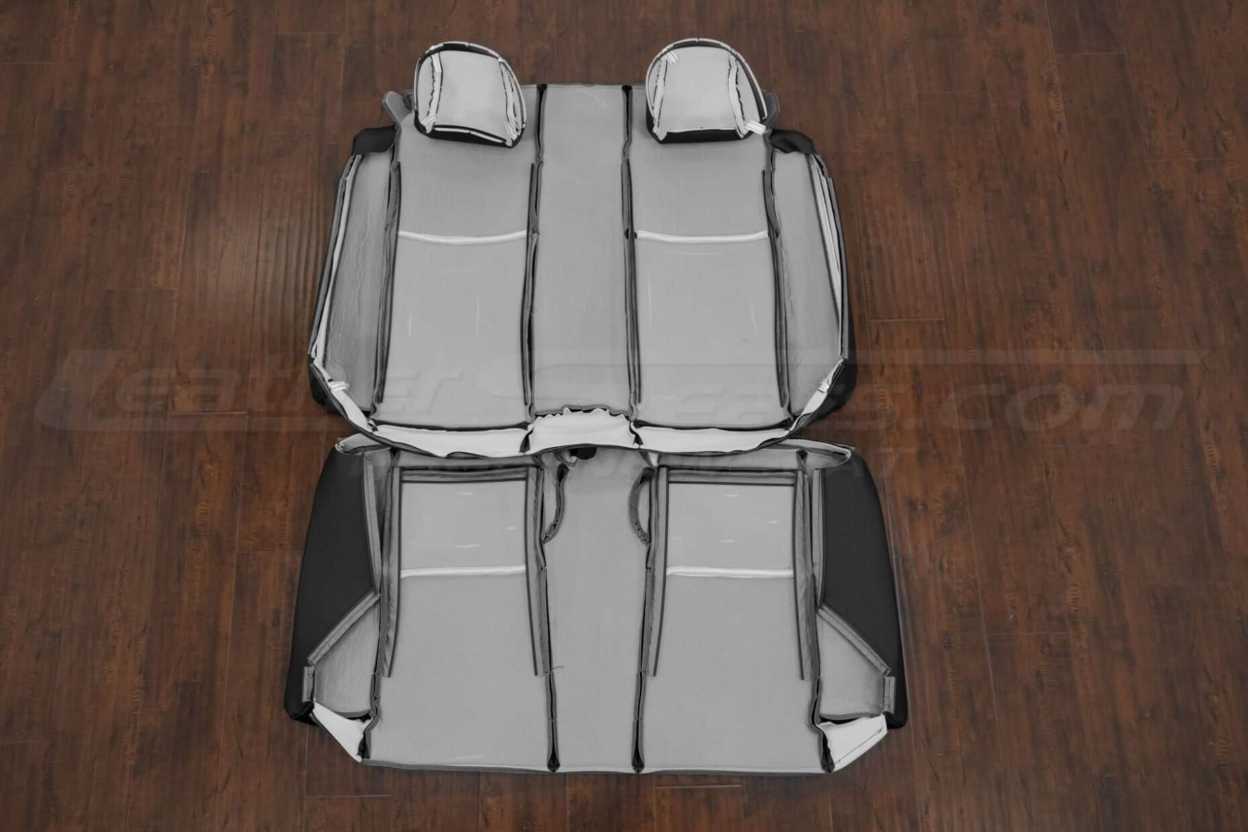 Rear seat Toyota Solara upholstery flipped