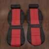 1988-2002 Chevrolet Camaro Coupe Leather Seat Interior Kit - Black/Red - Front seat uphosltery