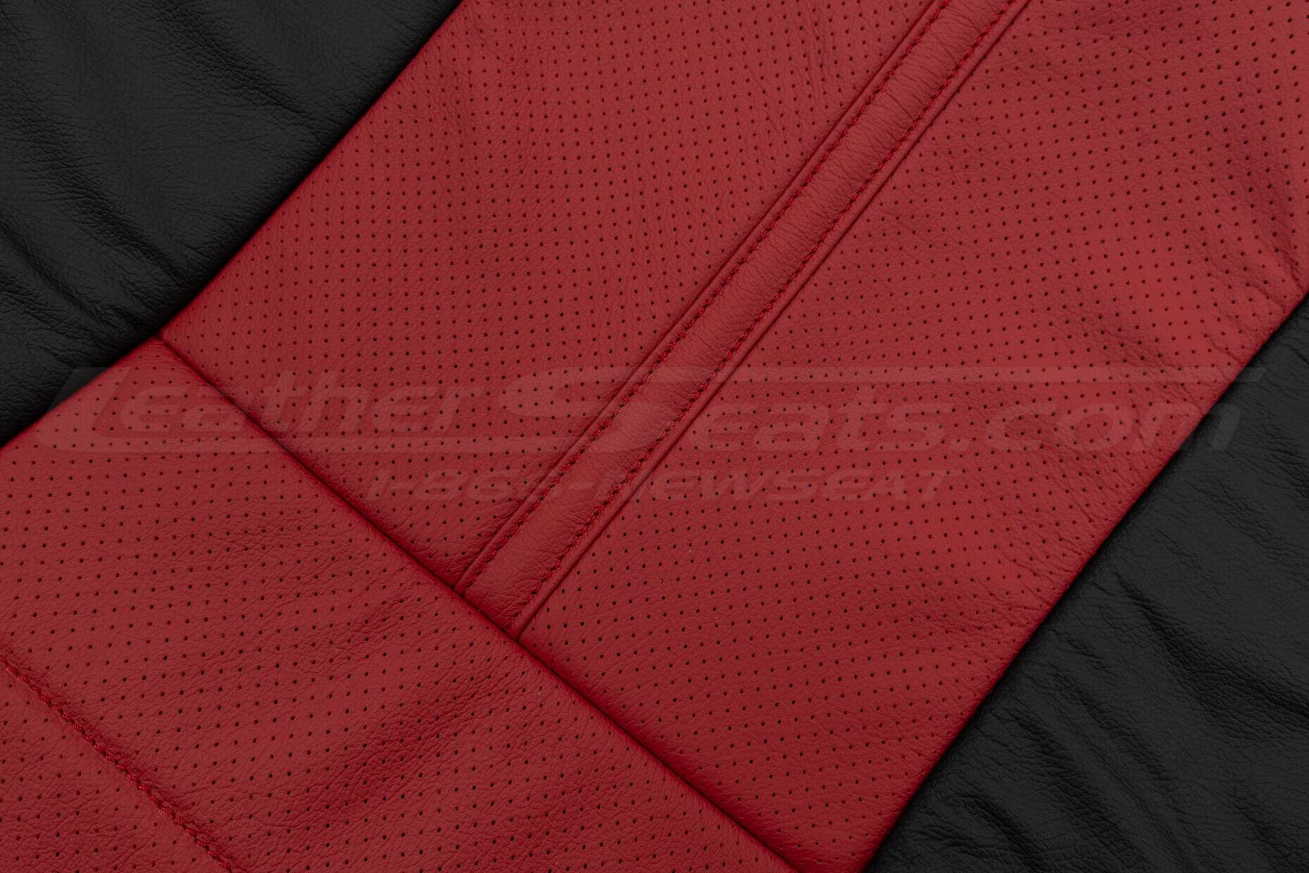 Perforated Red Body close-up