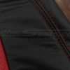 Contrasting double-stitching in Red