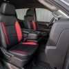 Chevrolet Silverado front passenger seat with custom two-tone leather seats