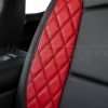 Quilted Diamonds on win section of leather seats