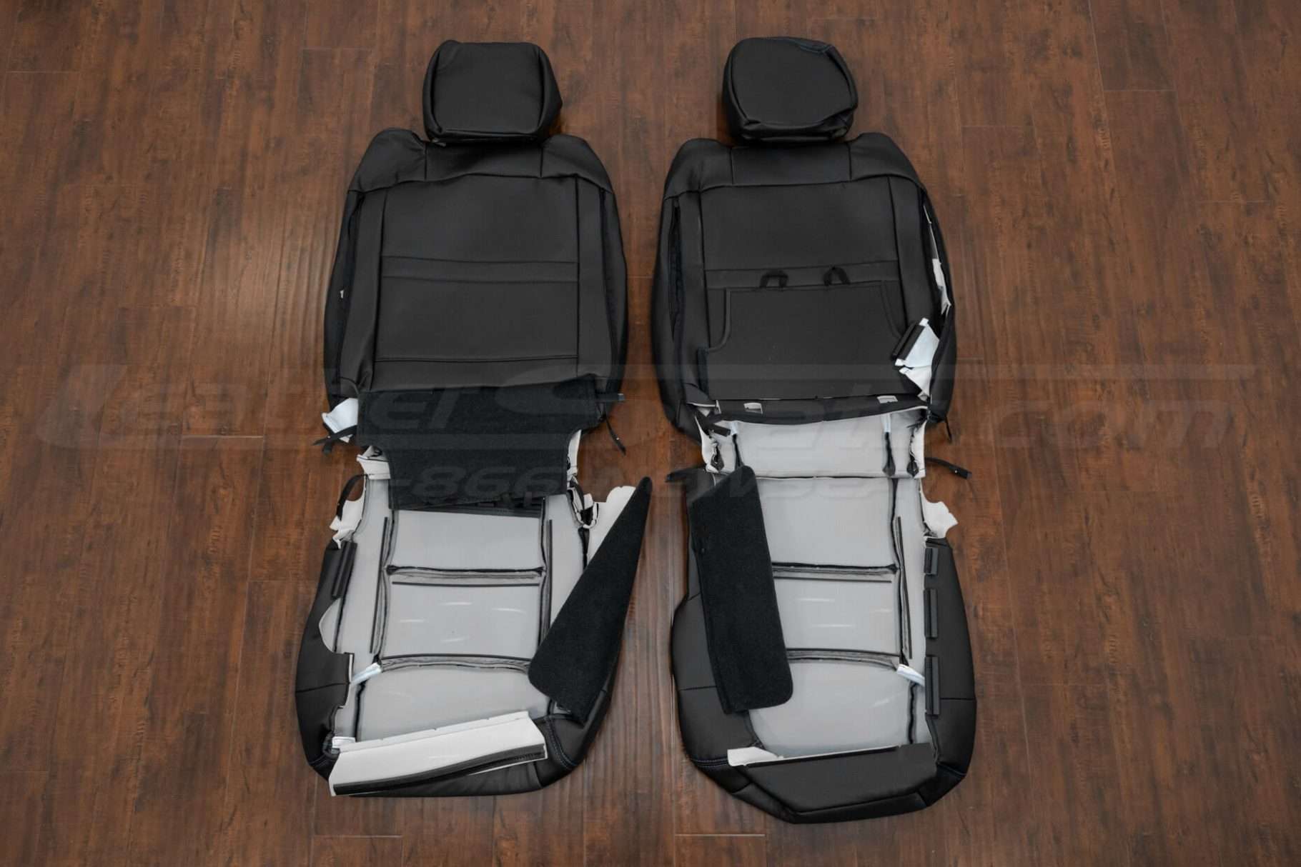 Back view of rear seat upholstery