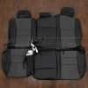 Rear seat upholstery for Toyota Tundra Double Cab - Black/Graphite