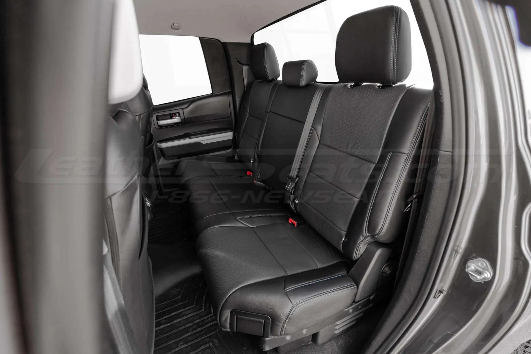 Driver side Black and Graphite leather seats for Toyota Tundra Double Cab
