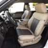 Alternate view of 2009-2014 Ford F-150 Super Crew XLT custom installed leather seat kit in sandstone with java combo