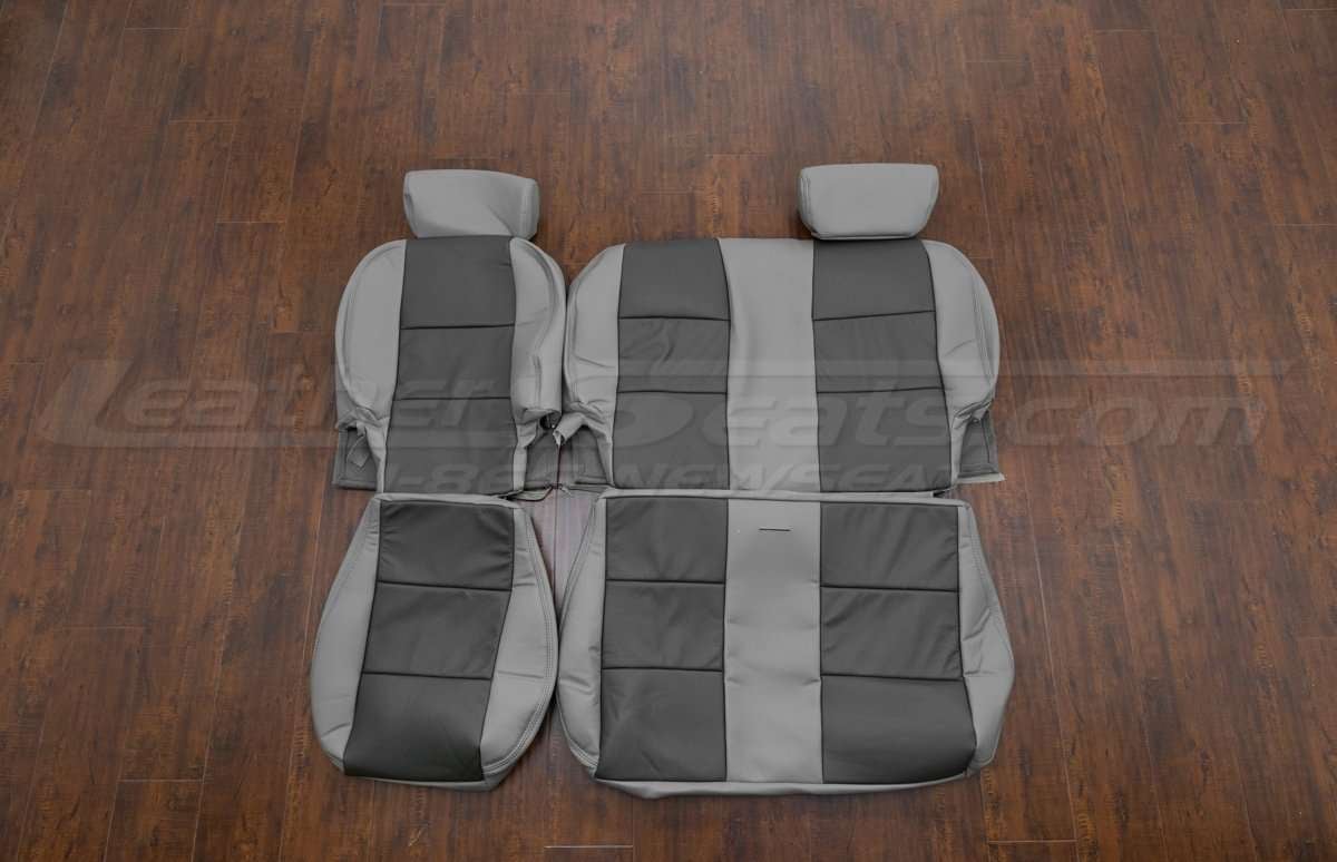 2003 Ford F-150 leather seat upholstery kit - Stone/Graphite - Rear seat upholstery
