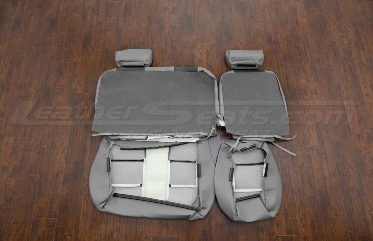 Back view of rear seat upholstery