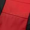 Perforated Combo on Bright Red leather close-up