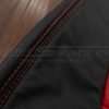 Contrasting double-stitching in Bright Red