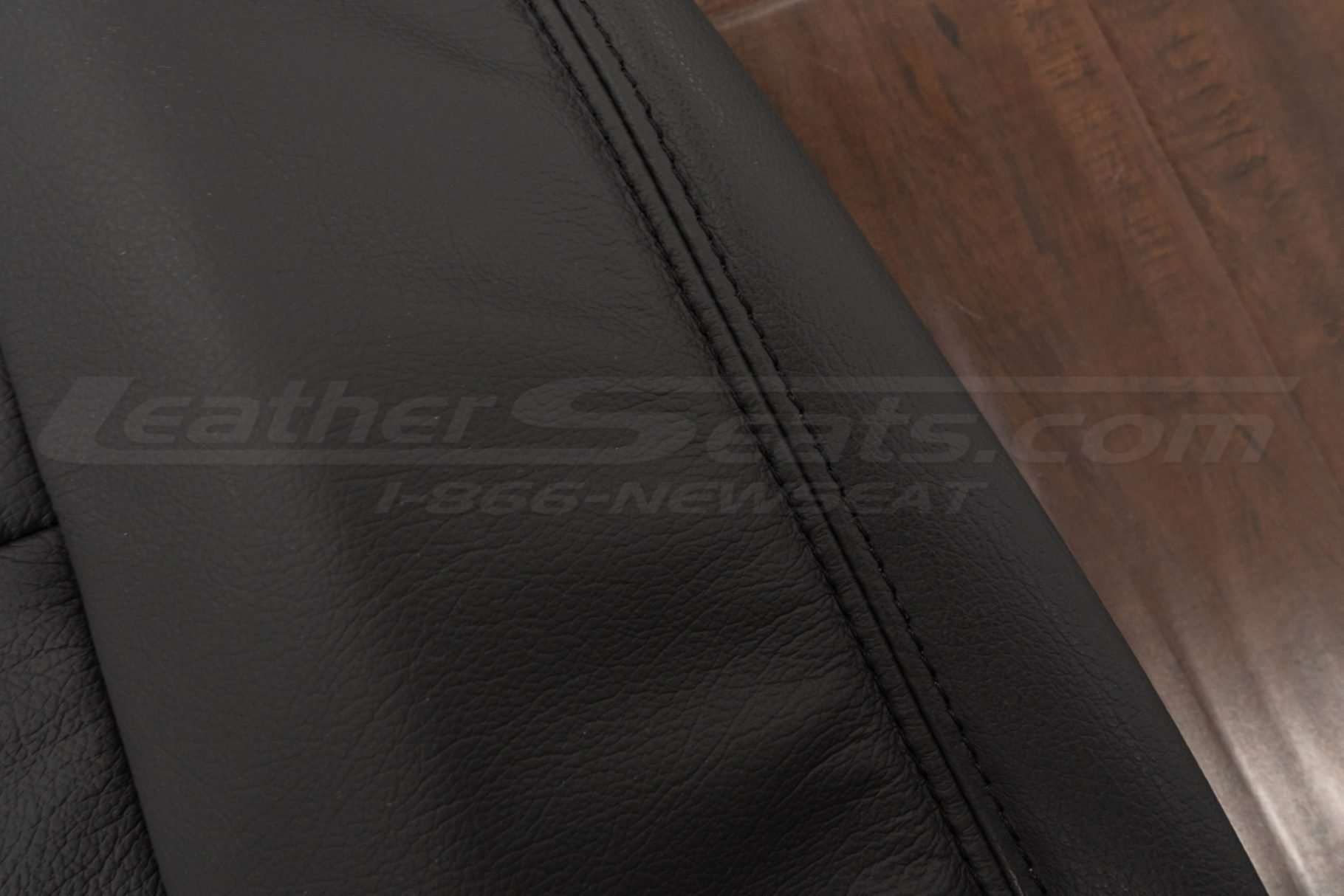 Matching double-stitching in Dark Graphite