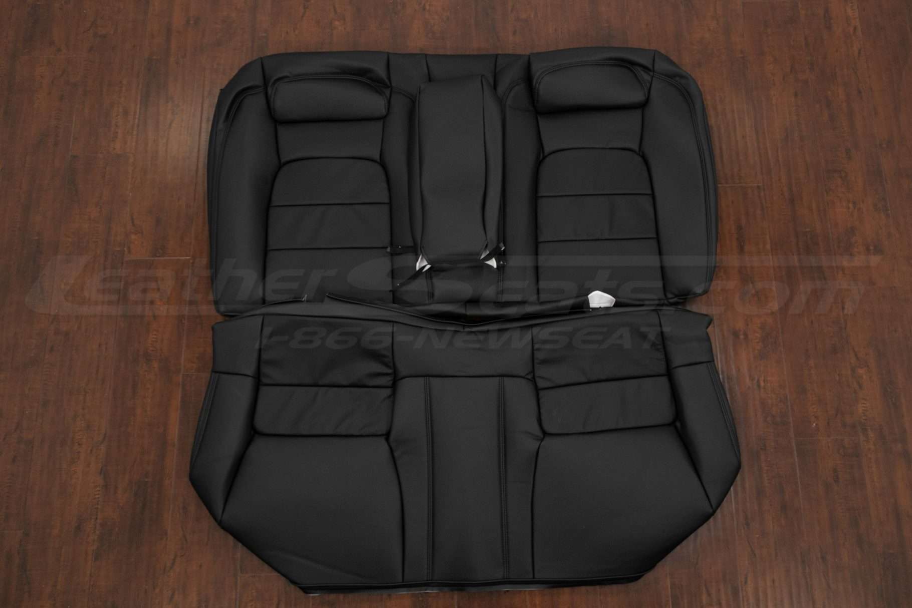 Acura Legend Black leather seat uphosltery - Rear seats with Armrest