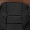 Upper section leather backrest upholstery