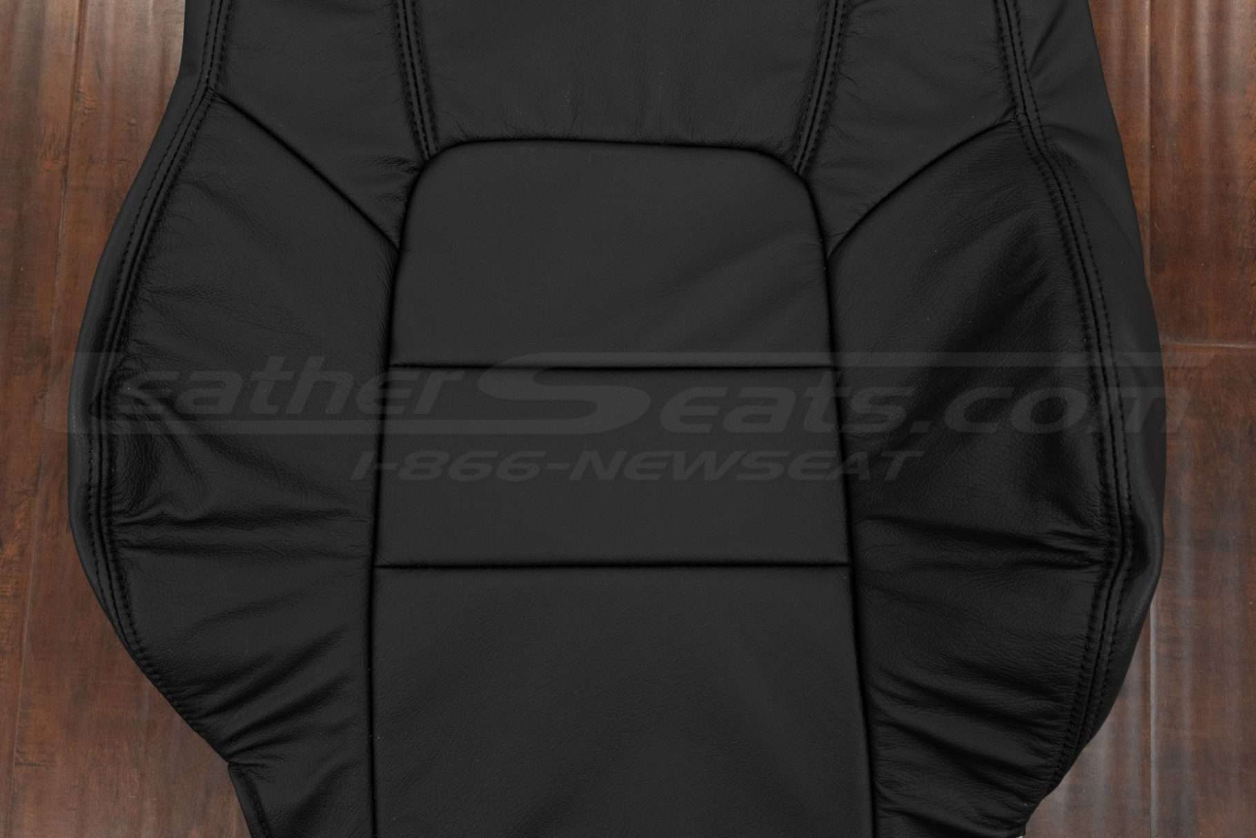 Black insert section of backrest