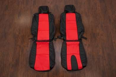 Black and Bright Red Nissan 350z leather seats