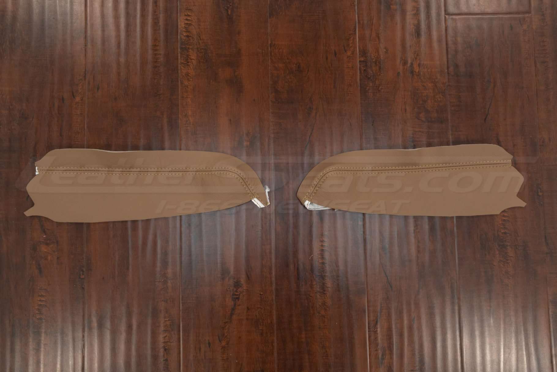 2009-2015 Mazda Miata leather door armrest upholstery in Teak