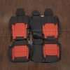 2022-2024 Ford Bronco Raptor leather seat interior kit - Black/Tangerine - Rear seat upholstery