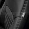 Black stitching on Black leather with side airbag tag
