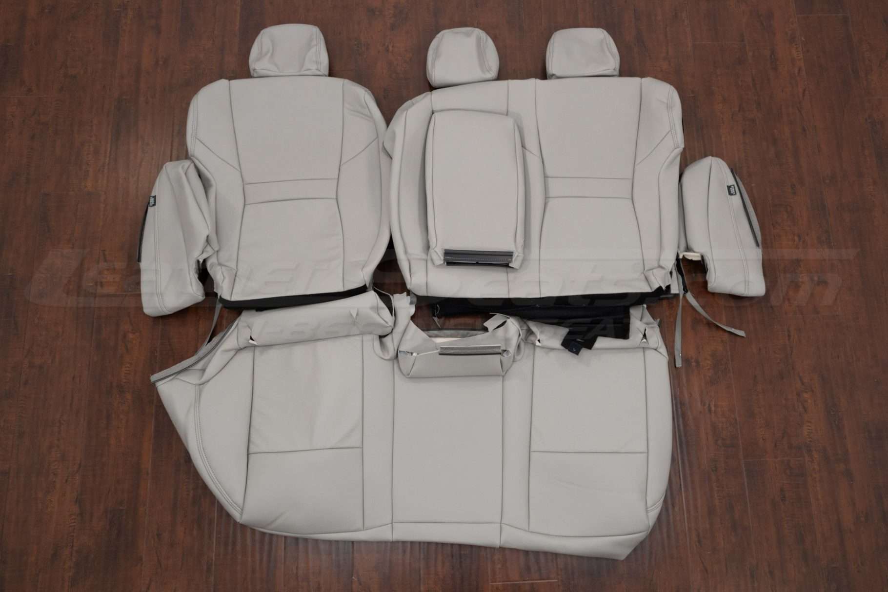 Nissan Rogue SV Rear seat upholstery with bolsters and Armrest - Oyster
