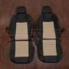 2005-2009 Ford Mustang Convertible Aftermarket Custom Leather Seat Kit - Black/Sandstone - Front seat upholstery