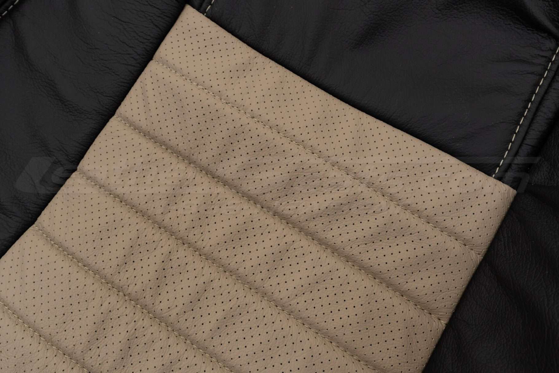Sandstone Perforated leather close-up