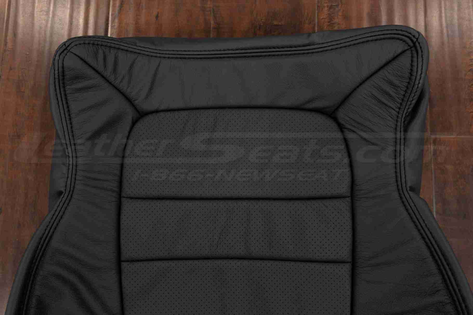 Upper setion of Dark Graphite Backresy upholstery