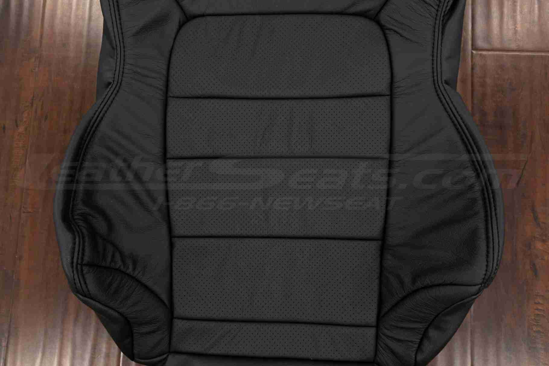 Perforated Combo section of Dark Graphite backrest upholstery