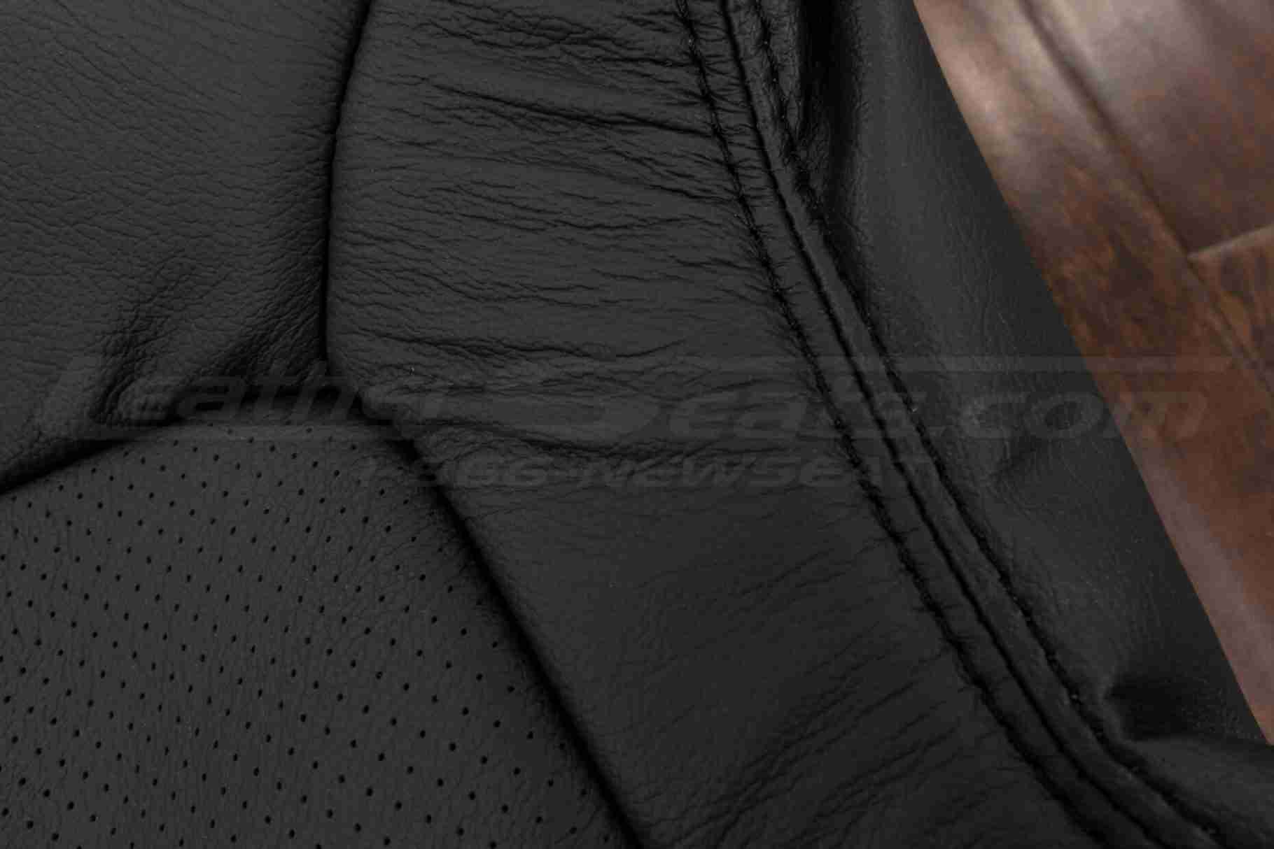 Matching double-stitching in Dark Graphite