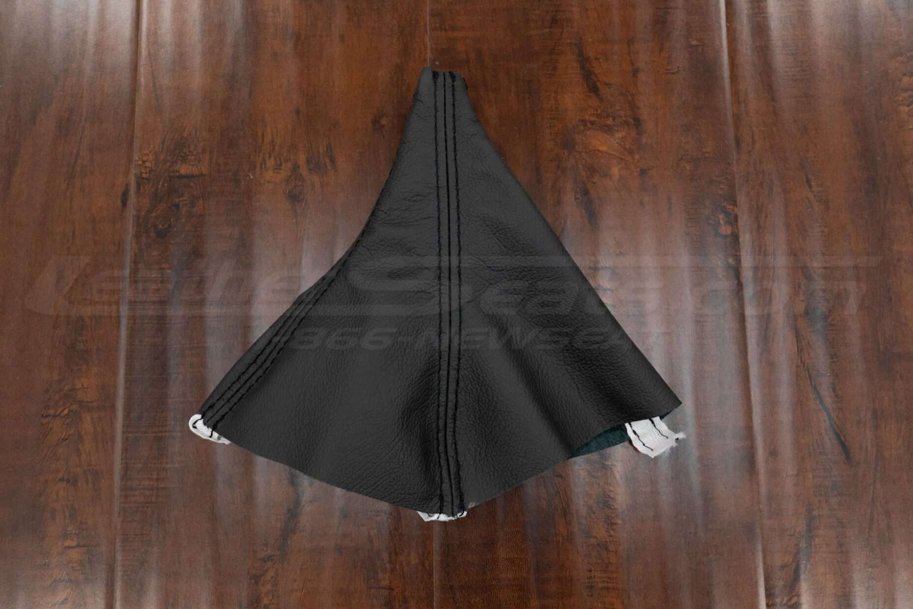 Flat lay of 1991-1999 Mitsubishi 3000GT leather shift boot upholstery