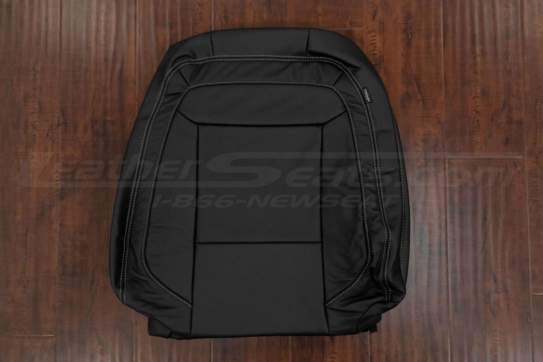 Ford Explorer Front Backrest Uphosltery with Perforated Inserts and Light Grey stitching