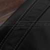 Light Grey double-stitching on Black leather