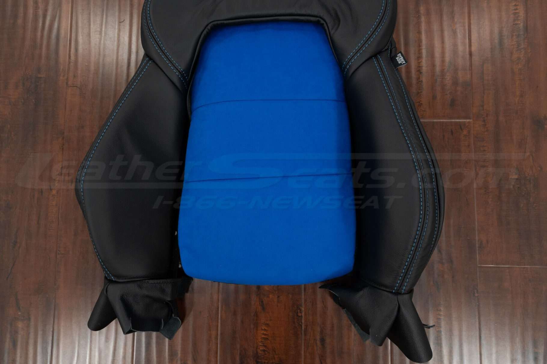 Cobalt Suede Insert section of backrest upholstery