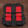 Ford Mustang Custom Leather Seat Upholstery - Black/Bright red - Rear seat upholstery