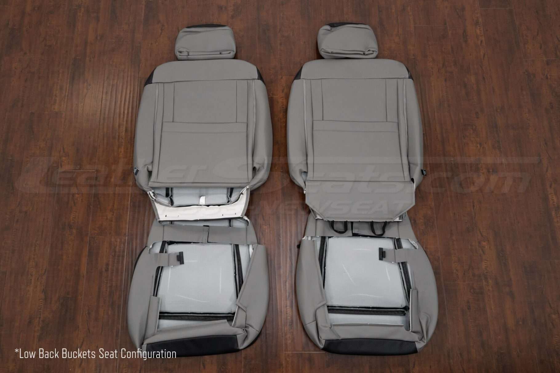 Low Back Bucket sseat upholstery flipped