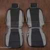 2017-2022 Ford Superduty Custom Leather Seat Upholstery Kit - Stone/Black - Front seat Buckets
