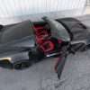 C7 corvette convertible top view of leather interior upholstery