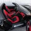 C7 corvette convertible top view of passenger side leather interior upholstery