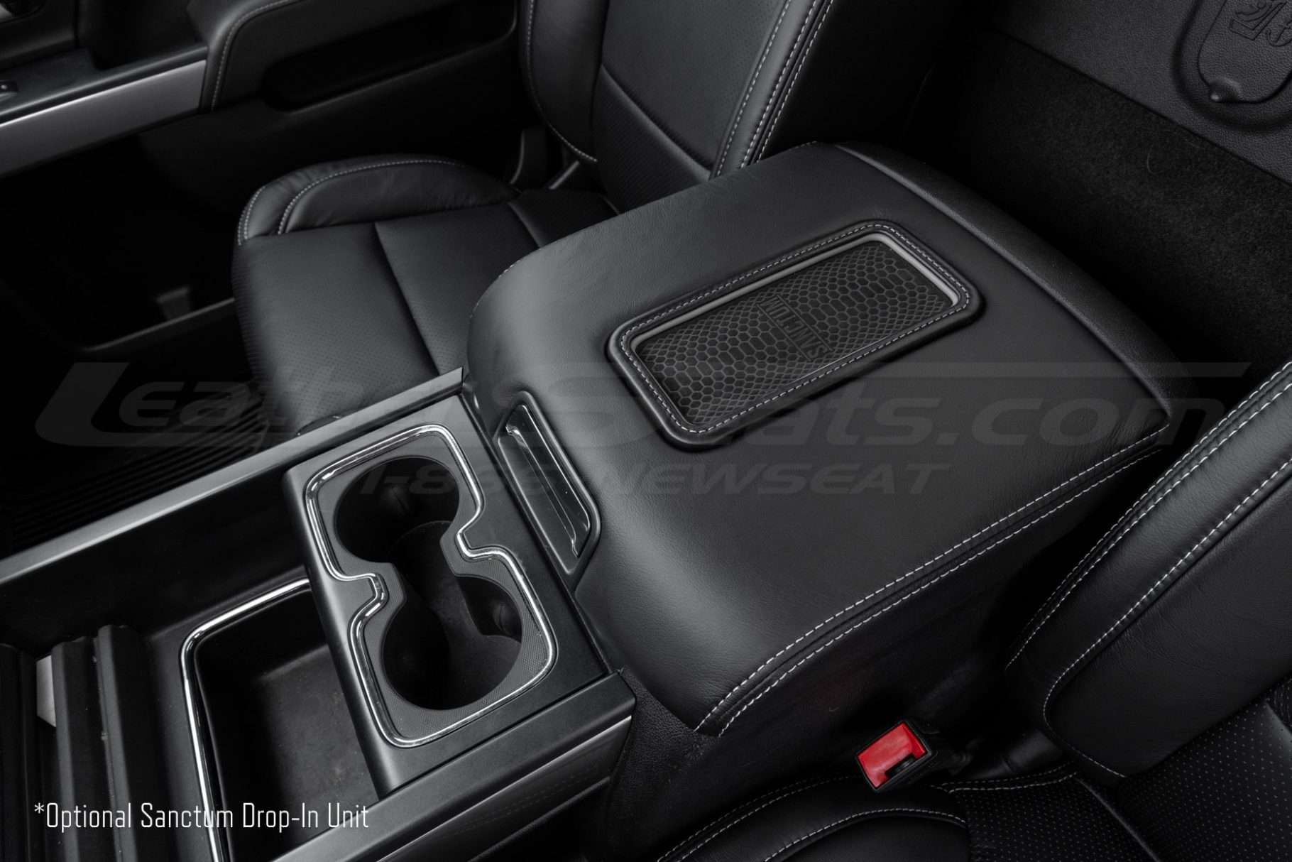 Installed wireless phone charging unit for Chevy Silverado