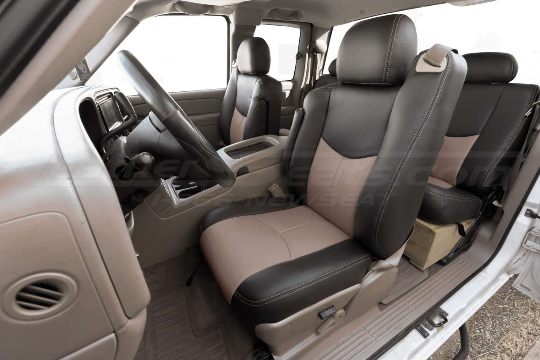 2003-2007 Chevrolet Silverado With custom installed leather seats - front driver seat