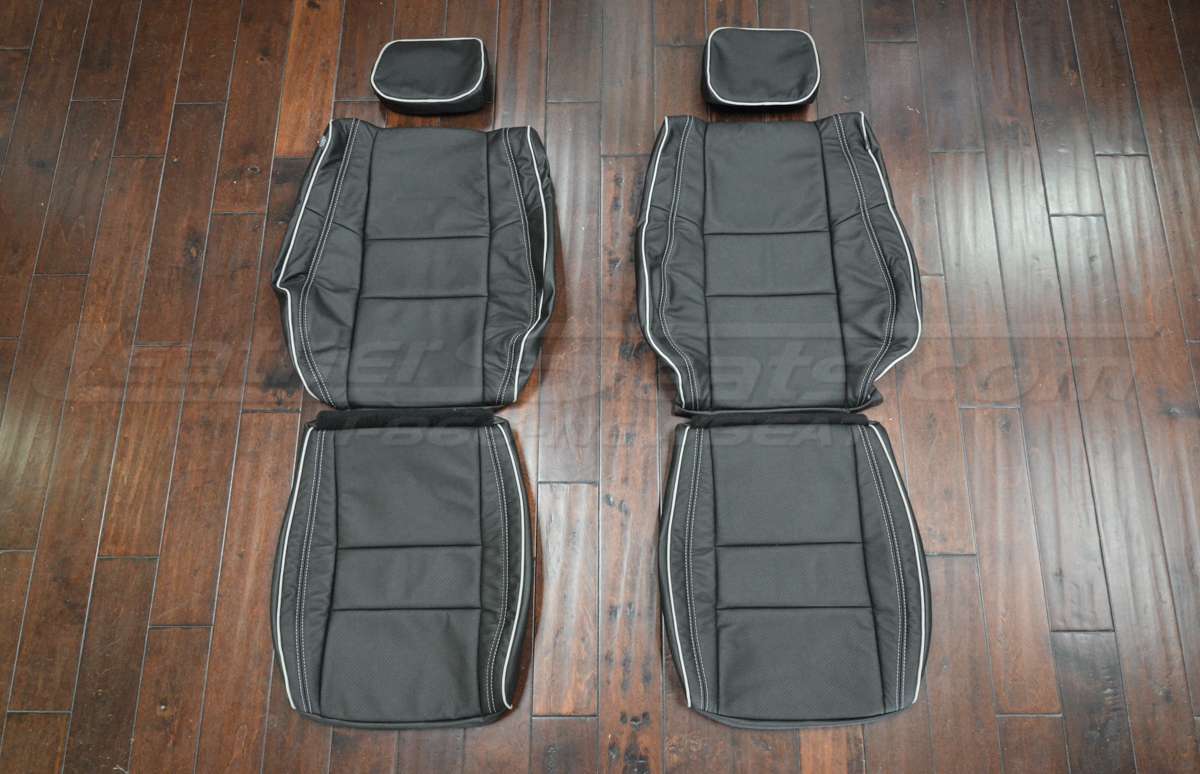 2011-2022 Jeep Grand Cherokee Leather - Black - Front seat upholstery