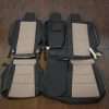Jeep Grand Cherokee LEather Seat Upholstery Kit - Black/Adobe - Rear seat upholstery with Armrest