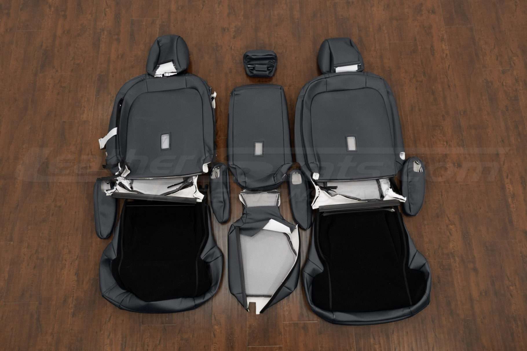 Middle row upholstery kit flipped