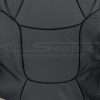 Lapis insert section of Sienna backrest leather upholstery